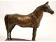 Bronze sculpture, horse thoroughbred stallion, A.Dubucand, XIXth