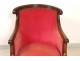 Bergere chair solid mahogany First Empire Consulate nineteenth