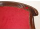 Bergere chair solid mahogany First Empire Consulate nineteenth