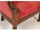 Bergere chair solid mahogany First Empire Consulate nineteenth