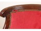 Bergere chair solid mahogany First Empire Consulate nineteenth