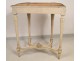 Louis XVI console, lacquered wood carved marble, Napoleon III nineteenth