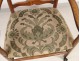 Provencal chair carved walnut, tapestry dots, XIX