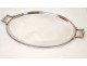 Oval Tray Christofle silver metal model Malmaison twentieth