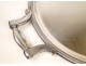 Oval Tray Christofle silver metal model Malmaison twentieth