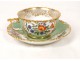 Porcelain cup signed Jacob Petit Paris, flowers and gilding, XIX