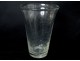 Large crystal vase, crystal Daum France, 36cm, twentieth