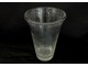 Large crystal vase, crystal Daum France, 36cm, twentieth