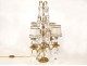 Chandelier with tassels, gilt bronze and crystal lamp, XIX