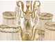 Chandelier with tassels, gilt bronze and crystal lamp, XIX