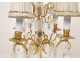 Chandelier with tassels, gilt bronze and crystal lamp, XIX