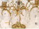 Chandelier with tassels, gilt bronze and crystal lamp, XIX