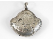 Silver rattle, Baby Jesus in the manger, the Magi nineteenth