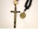 Rosary Rosary Crucifix Wood Cross Christ ebony St. Vincent de Paul, XIX