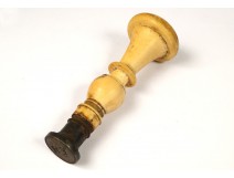 seal stamp seal carved handle metal monogram nineteenth century