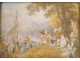 Watteau painted miniature figures angels Cythera Pilgrimage nineteenth