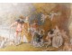 Watteau painted miniature figures angels Cythera Pilgrimage nineteenth