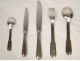 Rare Christofle cutlery flatware 62 pieces Art Deco vintage goldsmith twentieth