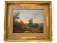 HST return herd landscape shepherd school French Empire gilt frame nineteenth