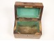 Rosewood box piggy bank savings filest lemon nineteenth century Charles X