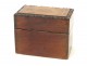 Rosewood box piggy bank savings filest lemon nineteenth century Charles X