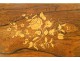 Tea box rosewood inlay flowers Charles X nineteenth century