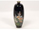 Vase vase cloisonne chrysanthemum flowers nineteenth century