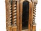 Tabernacle carved oak columns twisted flowers eighteenth century church