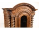 Tabernacle carved oak columns twisted flowers eighteenth century church