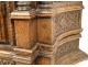 Tabernacle carved oak columns twisted flowers eighteenth century church