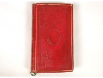 Book Missal Day Christian church mass red Moroccan leather nineteenth