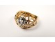 Ring in 18K solid gold diamond jewelery Gold Ring twentieth century