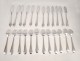 Service 24 pieces silver fish knife fork twentieth century