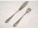 Service 24 pieces silver fish knife fork twentieth century