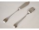 Service 24 pieces silver fish knife fork twentieth century