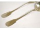 Salad Christofle Cluny silver fork spoon twentieth