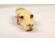 Whistle carved hunting dog head whistle sulfide nineteenth century