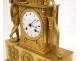 Clock gilt bronze cherub clock lyre bow quiver arrows nineteenth Empire