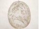 Decorative plaster medallion king Louis XVI Marie Antoinette Versailles eighteenth