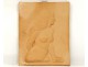 Bas-relief sculpture terracotta nude Philippe Vintage Rouart twentieth