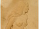 Bas-relief sculpture terracotta nude Philippe Vintage Rouart twentieth