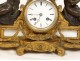 Clock gilded bronze cherubs love tambourine music Napoleon III nineteenth