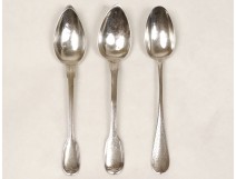 3 teaspoons sterling silver sterling silver spoon Minerva nineteenth century