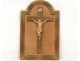 Christ crucifix cross twentieth century gilt wood frame