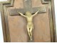 Christ crucifix cross twentieth century gilt wood frame