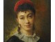 HST picture portrait young woman Esther French school Rayssac nineteenth