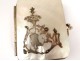 Wallet pearl and silver flowers Napoleon III nineteenth century