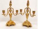 Candlesticks candelabra pair Sevres porcelain gilt bronze Napoleon III 19th