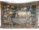 Large Aubusson tapestry landscape castle park phoenix bird tapestry 18th