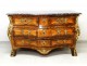 Louis XIV marquetry commode tomb rosewood bronze purple eighteenth